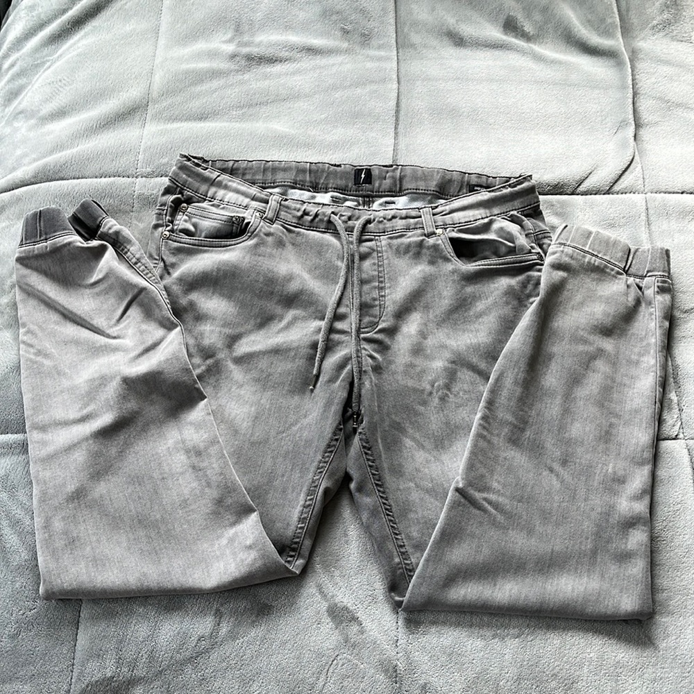 Grey mens jeans